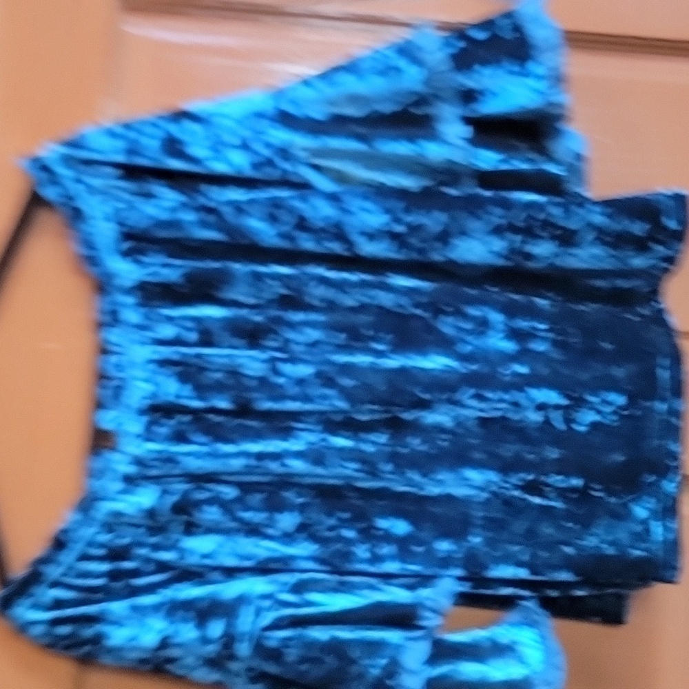 Beige by eci-Deep teal velour off the shoulder 3/4 sleeved pullover Size L NWT. - Picture 7 of 9